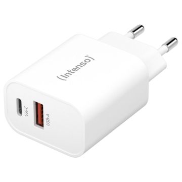 Intenso Lādētājs W24AA 2x USB-A 24W, balts