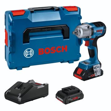 Bosch GDS 18V-450 HC akumulatoru triecienuzgriežņu atslēga ar 2xPC4,0Ah akumulatoriem un L-BOXX koferī