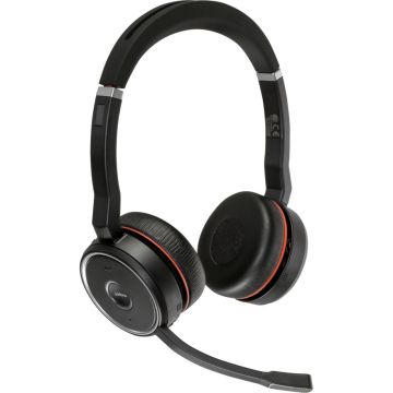 Jabra Evolve 75 SE MS Stereo Bezvadu Bluetooth Austiņas ar Mikrofonu, Melnas