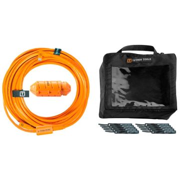 Tether Tools USB-C-kabelis ar C-kabļa sistēmu 9,40m, oranžs, taisns