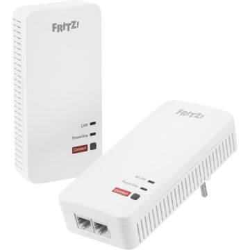 AVM FRITZ!Powerline 1240 AX WLAN komplekts Powerline adapteris internets pa elektrības vadiem