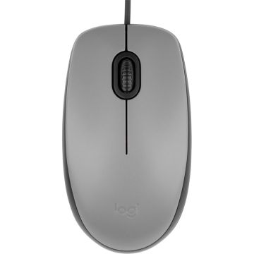 Logitech M110 Silent Datorpele, optiskā, 1000 DPI, klusā, melna