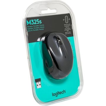 Logitech M325s Bezvadu pele, Tumša sudraba