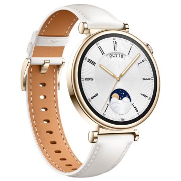 Huawei Watch GT4 viedpulkstenis, 41mm, Zelta/Balta siksniņa, 14 dienu akumulators