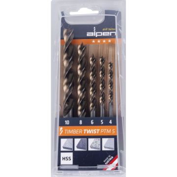 Alpen Cassette TIMBER TWIST PTM 6 koka urbju komplekts