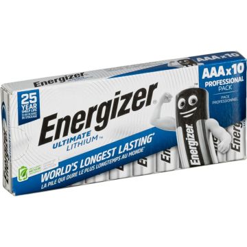 Energizer Ultimate Lithium AAA LR03 1,5V baterijas 10 gab.