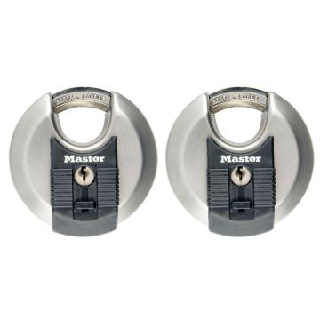 Master Lock Piekaramā atslēga ar 2 diskiem no nerūsējošā tērauda (70mm) M40E