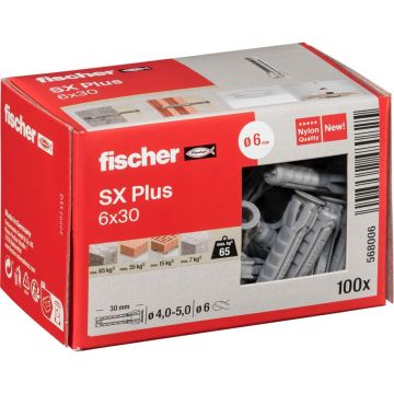 Fischer SX Plus 6x30 dībeļi, 100 gab.