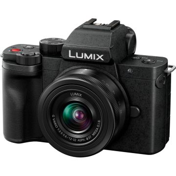 Panasonic Lumix DC-G100D Bezspoguļa Kamera, 20.3MP, 3" Ekrāns, 4K Video, Melna, ar H-FS 12-32mm Objektīvu