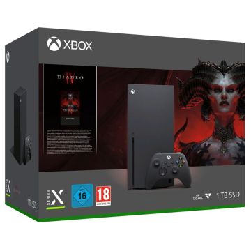 Microsoft Xbox Series X Spēļu konsole, 1TB SSD, Diablo 4 Premium USK16