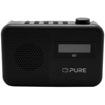 Pure Elan One2 Radio, DAB+/FM, baterijas/AC, melns