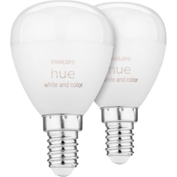 Philips Hue LED lustra E14 2pakas 5,1W 470lm Balta krāsa Amb. BT