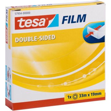 Tesa Double Sid. Lente 33m x 19mm caurspīdīga 57954