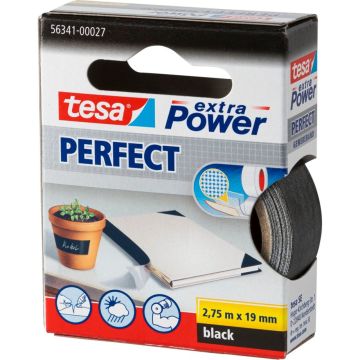 Tesa līmlente 2,75m x 19mm extra Power melna Perfect 56341