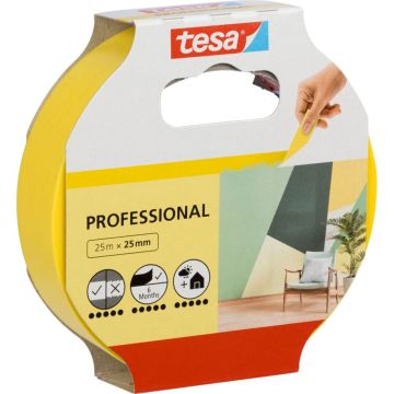 Tesa maskēšanas lente 25m x 25mm Preci.indoor dzeltena 56270