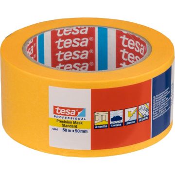 Tesa maskēšanas lente 50m x 50mm Stand.Prec. dzeltena 04344