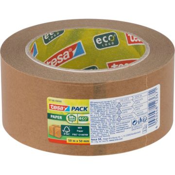 Tesa Iepakošanas lente 50m x 50mm Papīra eko brūna 57180