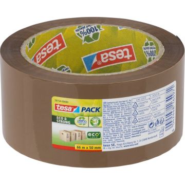 Tesa Iepakošanas lente 66m x 50mm Eco&Strong brūna 58154