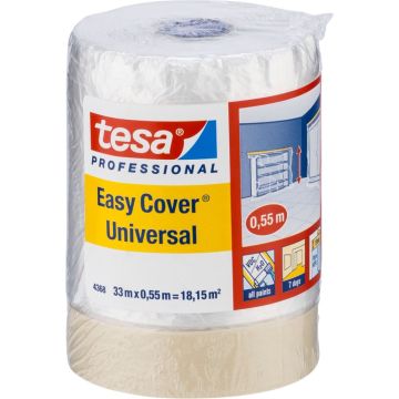 Tesa maskēšanas plēve 33mm x 55cm Easy Cov. gaiši krēma 04368