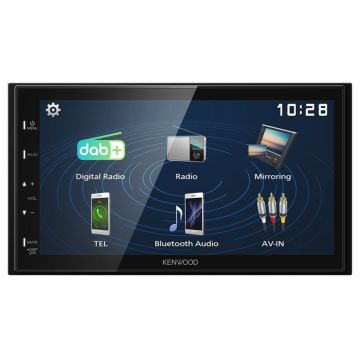 Kenwood DMX129DAB Auto Multivides Sistēma ar 6.8" Ekrānu, DAB+, Bluetooth un USB