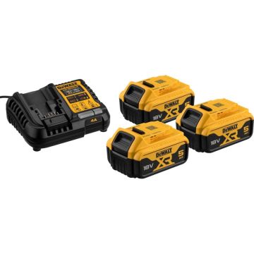 DeWalt DCB1104P3-QW 18V 5Ah akumulatoru komplekts 3 g. melns