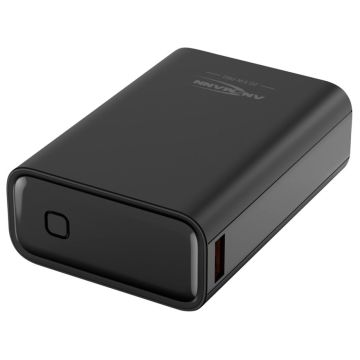 Ansmann Powerbank PRO 20.000 mAh USB-A+C Porti 22,5W melns 1700-0155