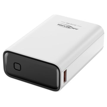 Ansmann Powerbank PRO 20.000 mAh USB-A+C Porti 22,5W balts 1700-0157