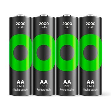 GP ReCyko Pro NiMH AA 2000mAh akumulatori 4 gab.