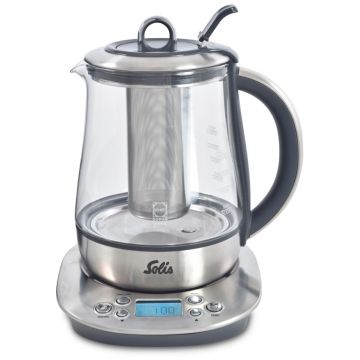 Solis Tea Kettle Digital 5515 elektriskā tējkanna, nerūsējošais tērauds, 1.7L, 2400W, digitālā vadība