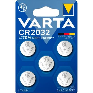 Varta CR2032 3V Litija baterijas 5 gab.