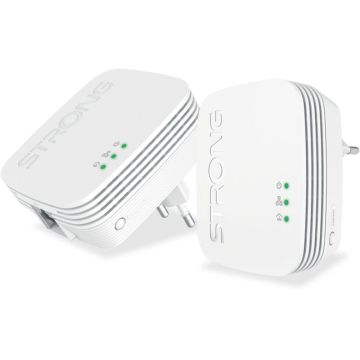 Strong POWERLINE 600 Mini Adapteru dubultais komplekts internets pa elektrības vadiem