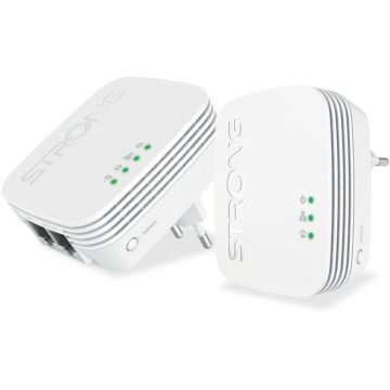 Strong POWERLINE Wi-Fi 600 Mini Adapteru dubultais komplekts internets pa elektrības vadiem