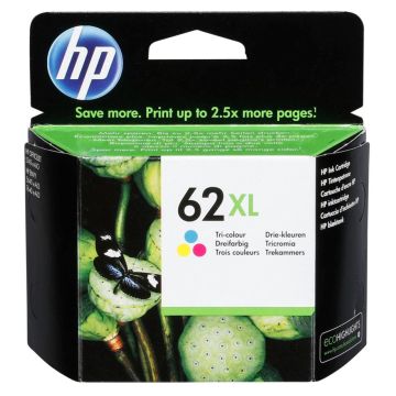 HP C2P07AE tinte 3 krāsu Nr. 62 XL