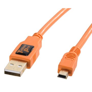 Tether Tools TetherPro USB 2.0 A/MiniB 5 Pin 4,6m oranžs