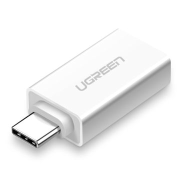 UGREEN USB-C uz USB 3.0 A sieviešu adapteris, balts