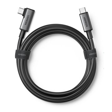 Ugreen Right Angle USB-C to USB-C Link Cable 5m Black