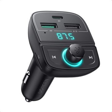 UGREEN FM Raidītājs Bluetooth 5.0 MP3 Auto Lādētājs