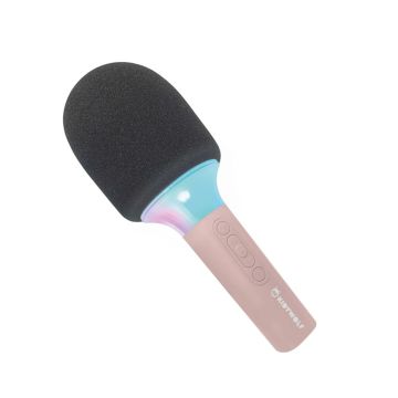 Kidywolf Bluetooth Mikrofons ar Gaismu Rozā