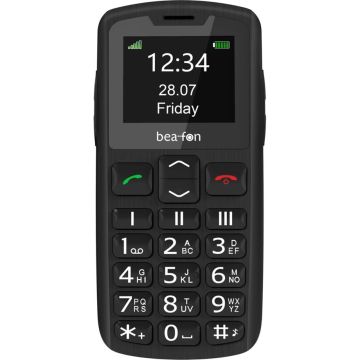 Bea-Fon SL230 podziņu telefons, 2.4" ekrāns 240x320px, 800mAh akumulators, melns