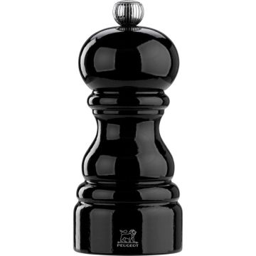 Peugeot Paris piparu dzirnaviņas 12cm, dižskābarža koks, melni lakots