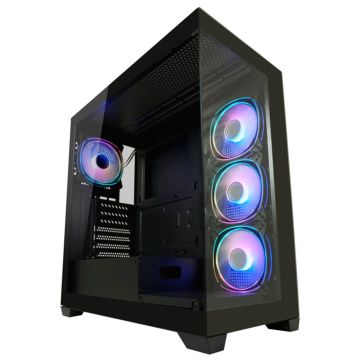LC-Power LC-715B-ON Datora korpuss, ATX/mATX/ITX, melns