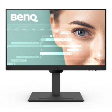 BenQ GW2490T Ofisa monitors, 23.8 collas, Full HD 1920x1080 izšķirtspēja, 60Hz, IPS panelis, regulējams augstums, melns