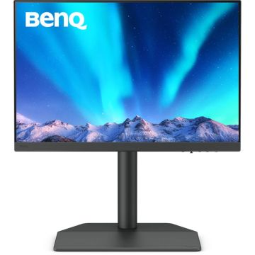 BenQ SW242Q Grafiskais monitors, 24 collas, QHD 2560x1440 izšķirtspēja, 60Hz, IPS panelis, 99% AdobeRGB, melns