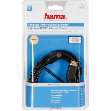 Hama High Speed HDMI vads HDMI - mini HDMI Ethernet 2 m