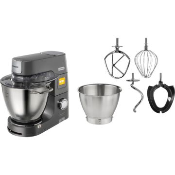 Kenwood KWL 90.004 SI Titanium Chef Patissier XL virtuves kombains, 1400W, 7 l bļoda, 6 uzgaļi, siltuma funkcija, sudraba