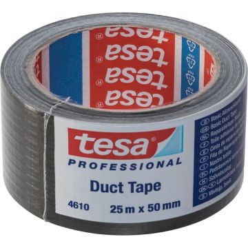 Tesa auduma līme. 25m x 50mm melns 04610