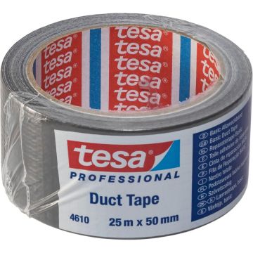 Tesa auduma līme. 25m x 50mm sudraba 04610