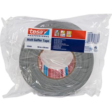 Tesa auduma līme. 50m x 50mm līmlente sudraba 53949