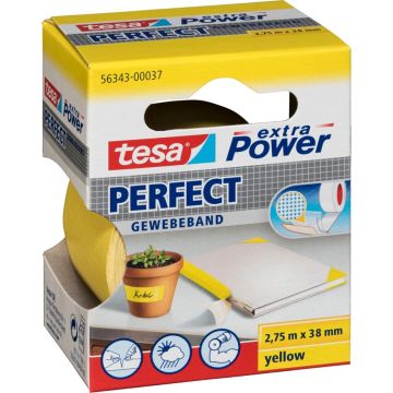 Tesa auduma līme. 2,75m x 38mm extra power yellow perfect 56343