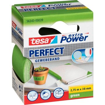 Tesa auduma līme. 2,75m x 38mm extra power green perfect 56343